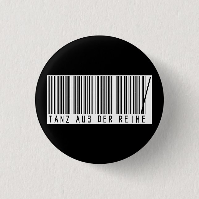 dance from the line 1 inch round button (Front)
