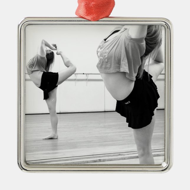 dance girl metal ornament (Front)