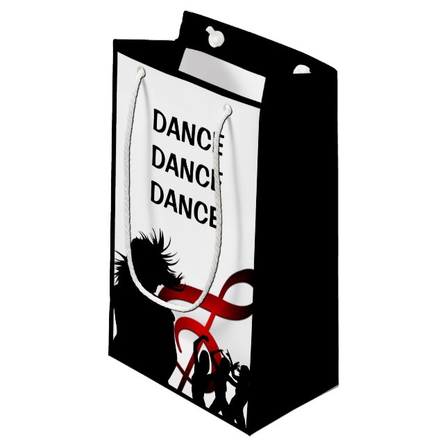 Dance Girl Modern Custom Small Gift Bag (Front Angled)