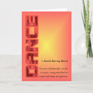 Dance Greeting Card