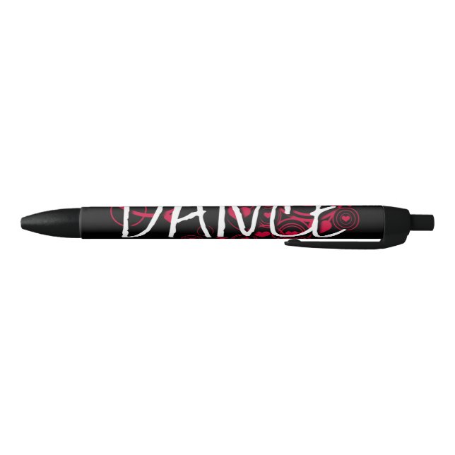 Dance Hearts Black Ink Pen (Bottom)