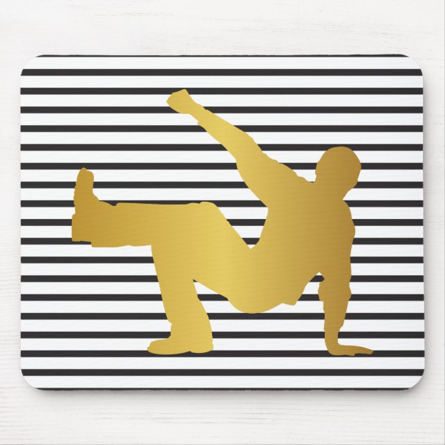 Dance Hip Hop Break Dance Modern Stripes Mouse Pad (Front)