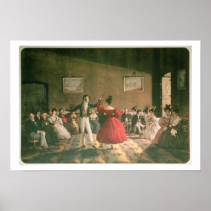Dance in a Salon in Buenos Aires, c.1831 (w/c on p Poster