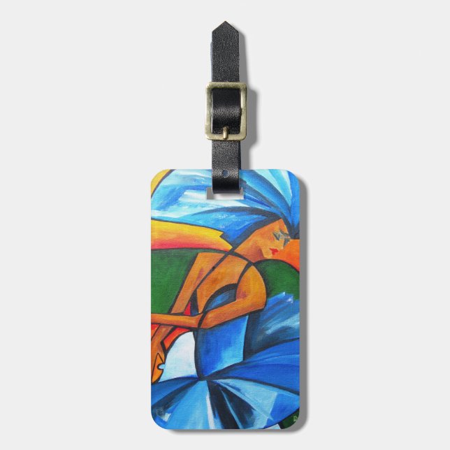 Dance in blue 2008 luggage tag (Front Vertical)