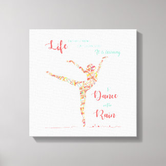 Dance in the rain Canvas Print