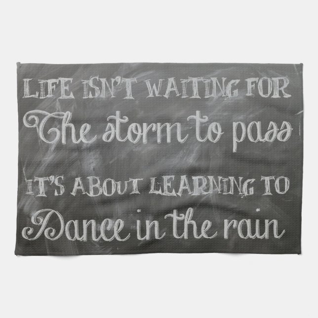 dance in the rain kitchen towel (Horizontal)