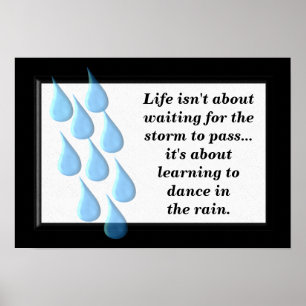 Dance in the rain poster