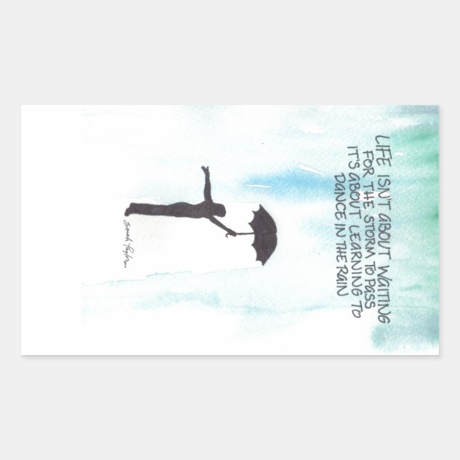 Dance In The Rain Sticker (Front)