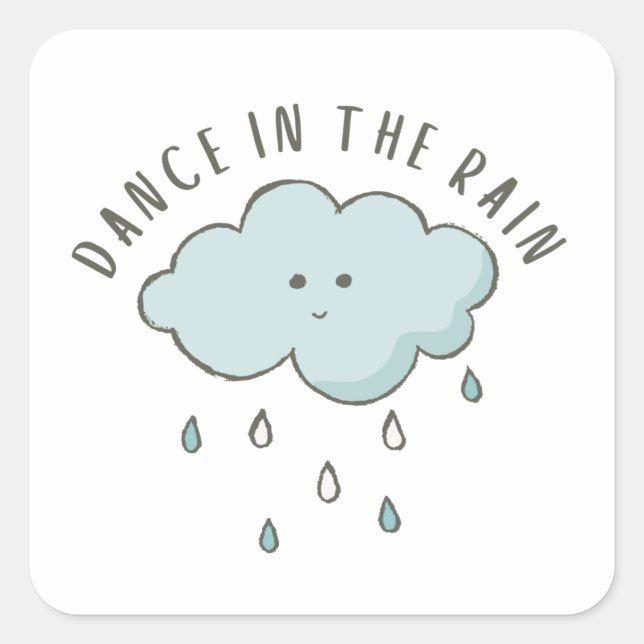 Dance In The Rain Stickers (Front)