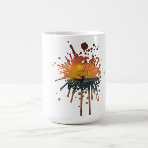 Dance in the Sunset Glow handmade artwork Coffee Mug