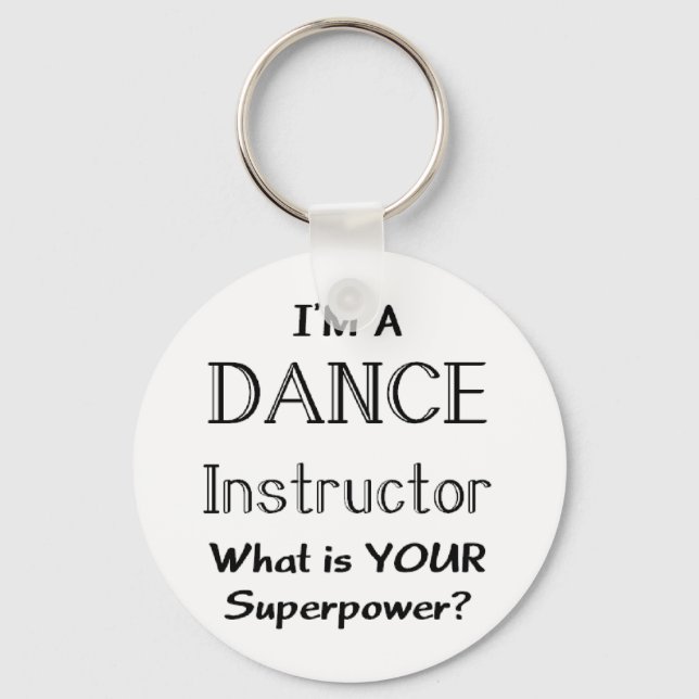 Dance instructor keychain (Front)