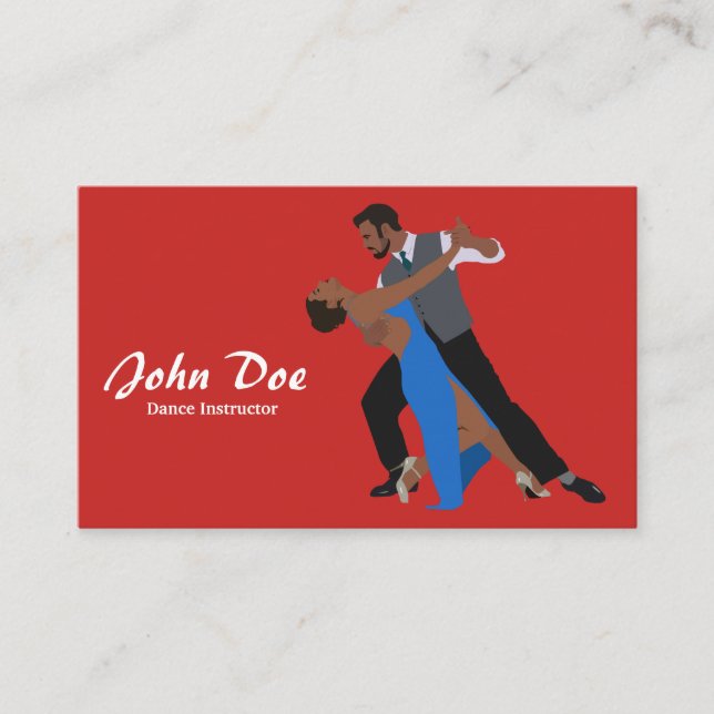Dance Instructor Latin Business Card (Front)