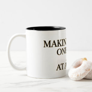 Dance Instructor Making Magic One Step at a Time Two-Tone Coffee Mug