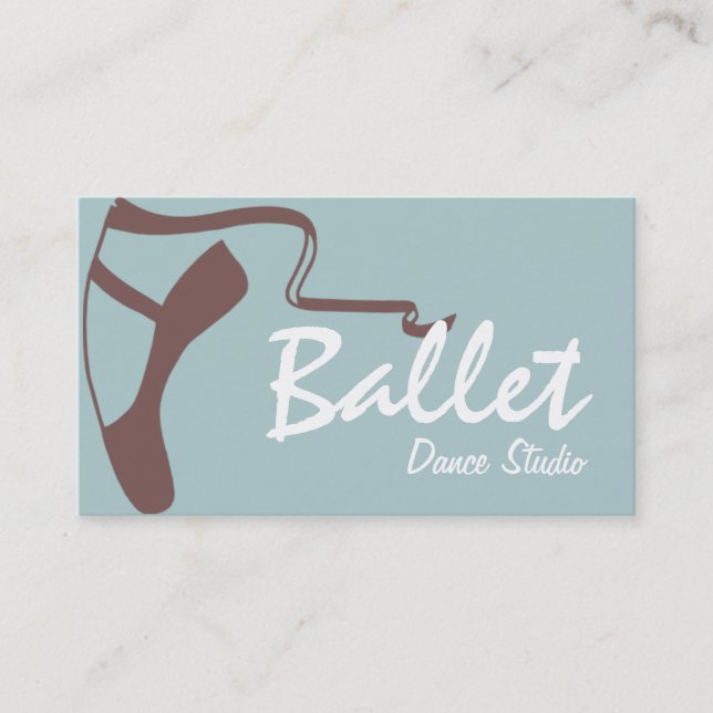 Dance Instructor Studio Lessons Business Card (Front)
