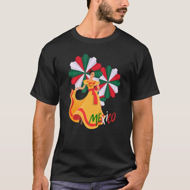 Dance into Hispanic Heritage Month Mexico T-Shirt (Front)
