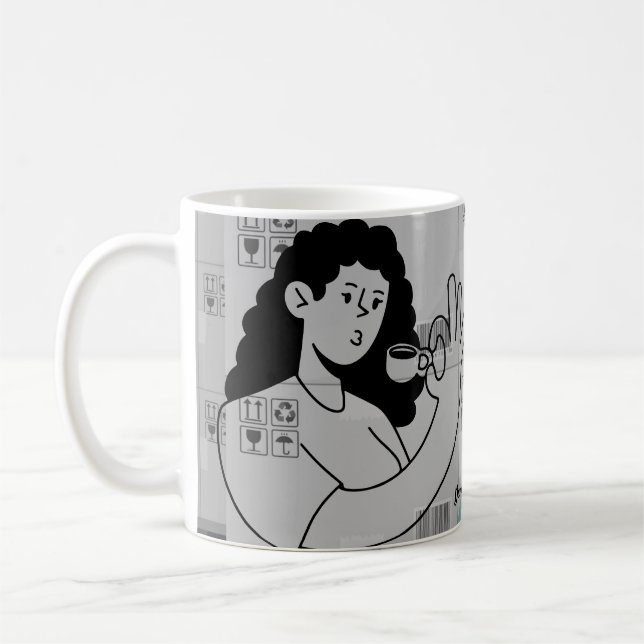 Dance into your day coffee mug (Left)