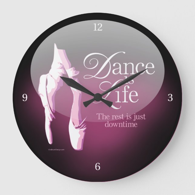 Dance Is Life Large Clock (Front)