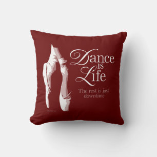 Dance Is Life Throw Pillow