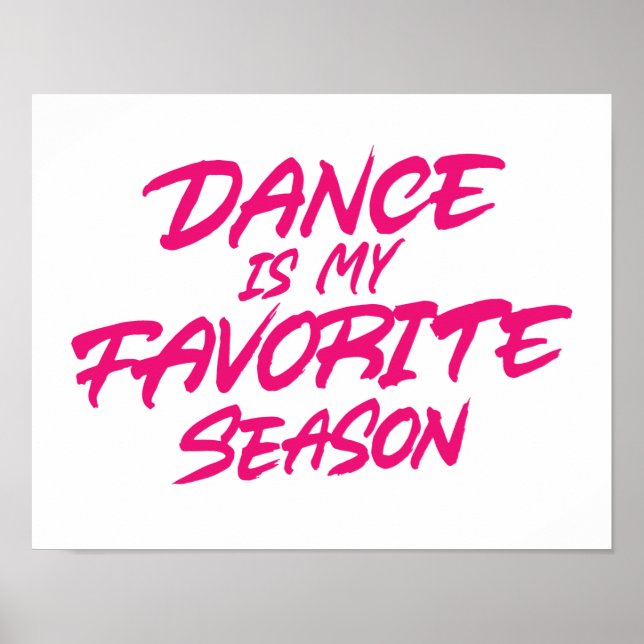Dance is my favourite season poster (Front)