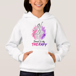 Dance Is My Therapy Dancer Watercolor Design