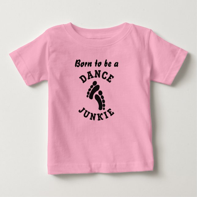 Dance Junkie Toddler Ruffle Tee (Front)