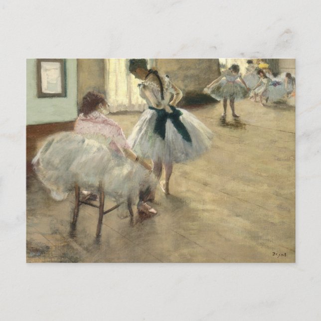 Dance Lesson by Edgar Degas Postcard (Front)