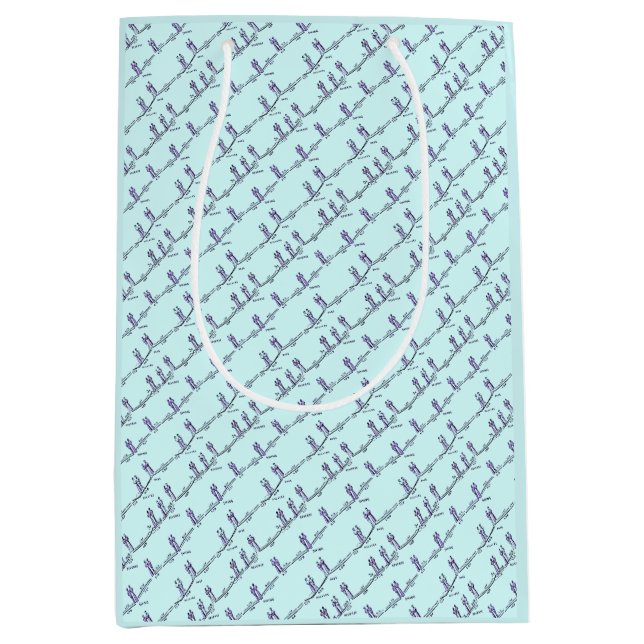 Dance Lessons Gift Bag (Blue) (Front)