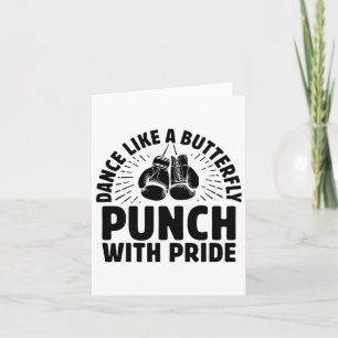 Dance Like A Butterfly Punch With Pride Boxer Spor Card