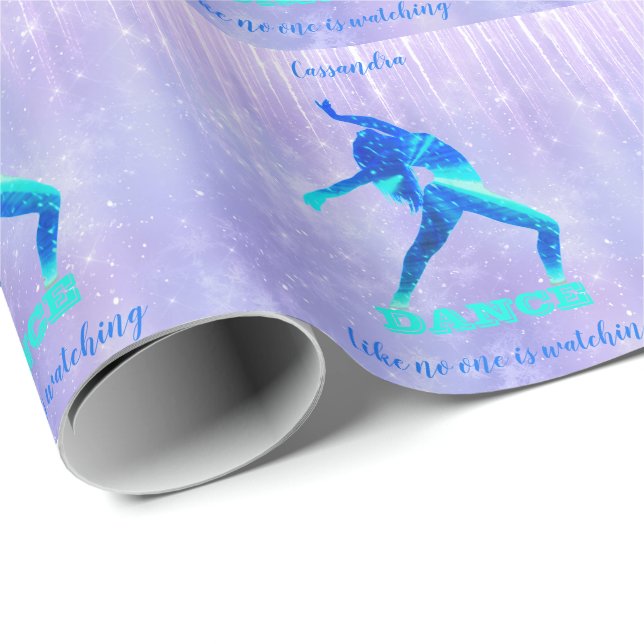Dance Like no one is Watching Abstract   Wrapping Paper (Roll Corner)