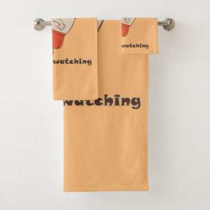 Dance like nobody is watching Pug Girl Bath Towel Set