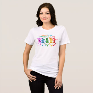Dance Like Nobodys Alive Funny Dancing Skeletons T Tri-Blend Shirt
