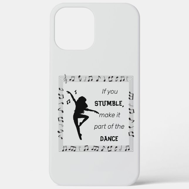 Dance Lovers Music Lovers Inspirational Life Quote Case-Mate iPhone Case (Back)