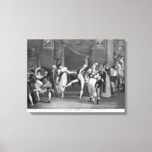 Dance mania, 1809 canvas print