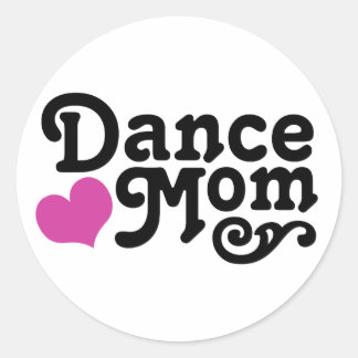 Dance Mom Classic Round Sticker