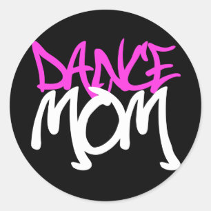 Dance Mom Classic Round Sticker