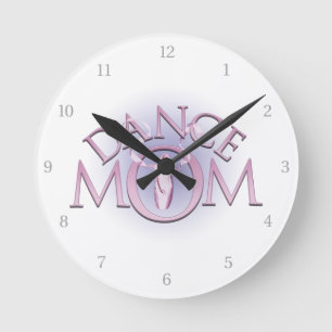 Dance Mom Round Clock