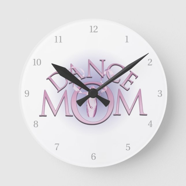 Dance Mom Round Clock (Front)