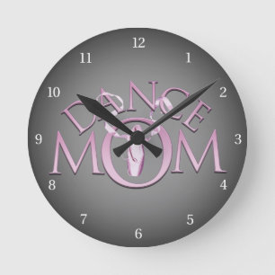 Dance Mom Round Clock