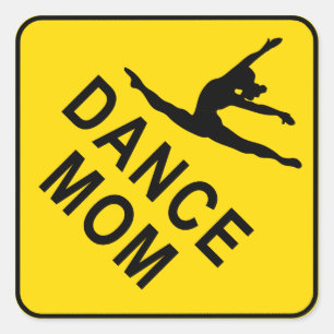 Dance Mom Square Sticker