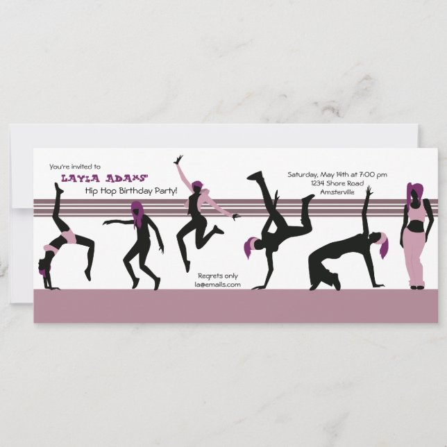 Dance Moves Invitation (Front)