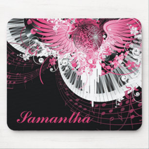 Dance Music Disco Ball Piano Personalized Mousepad