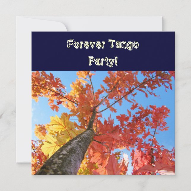 Dance Music Party Invitations Forever Tango Party (Front)