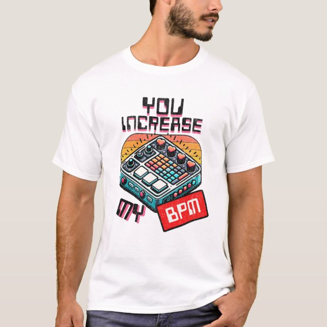 Dance music valentines t shirt (Front)