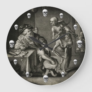 Dance of Death Rich Man Wall Clock