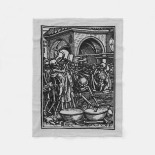 Dance of Death   The Bones of All Men Fleece Blanket