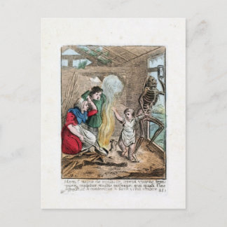Dance of Death - The Child - 1816 Colour Print Postcard