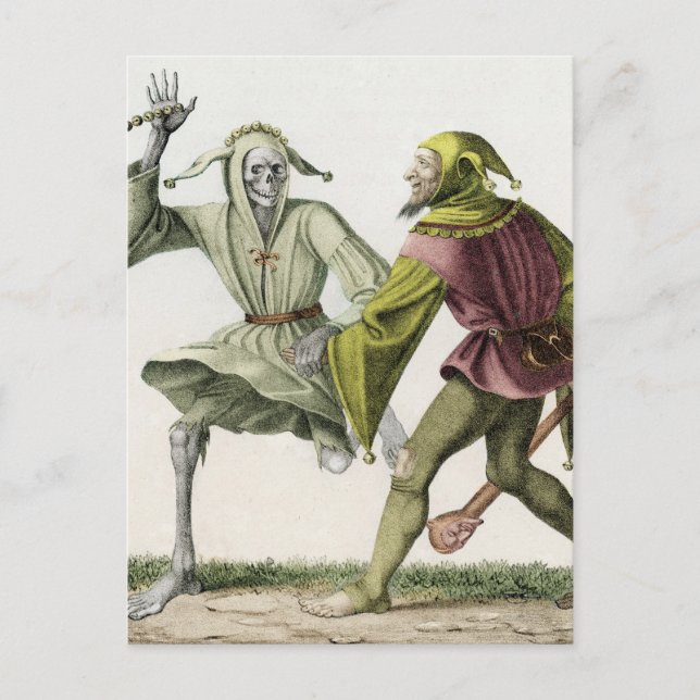 Dance of Death - The Fool Postcard (Front)