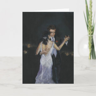 Dance of Dreams Romantic Blank Greeting Card