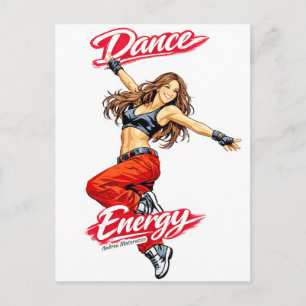 Dance of Energy and Freedom Postcard