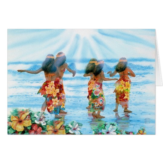 DANCE OF HULA CARD